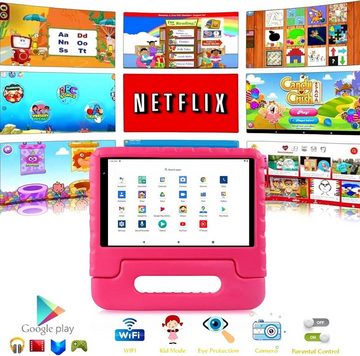 FACETEL Tablet (8", 32 GB, Android 11, Kinder Tablet Kids Tablet Quad Core Kindersicherung Augenschutz)