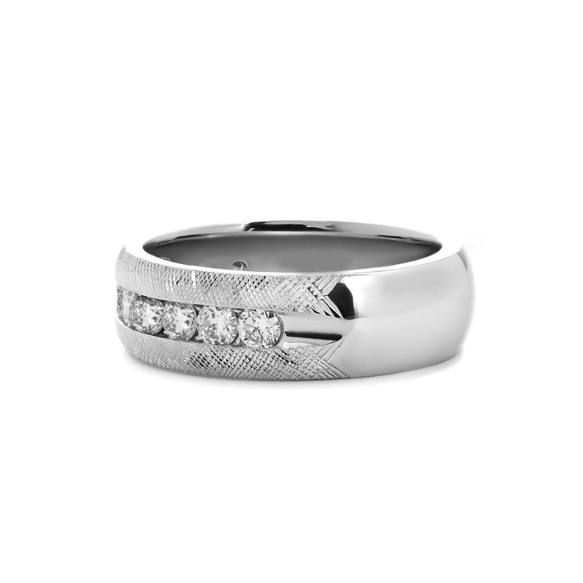 Jumpeak Diamantring D/E VVS/VS, Herren-Diamantring,14K Weißgold-Diamantring,Trauring, Diamond,Verlobungsring,Geschenk für Ehemann,Kommunion Geschenk Junge