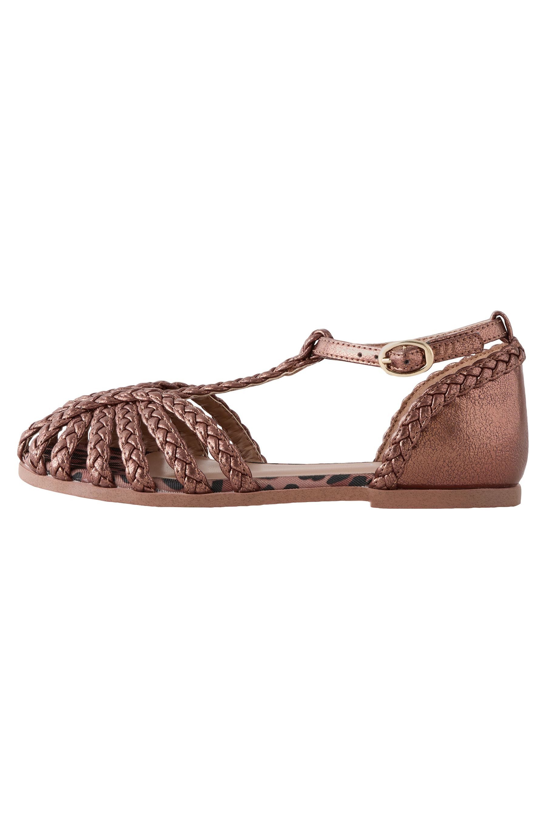 Geflochtene Fischersandalen Sandale