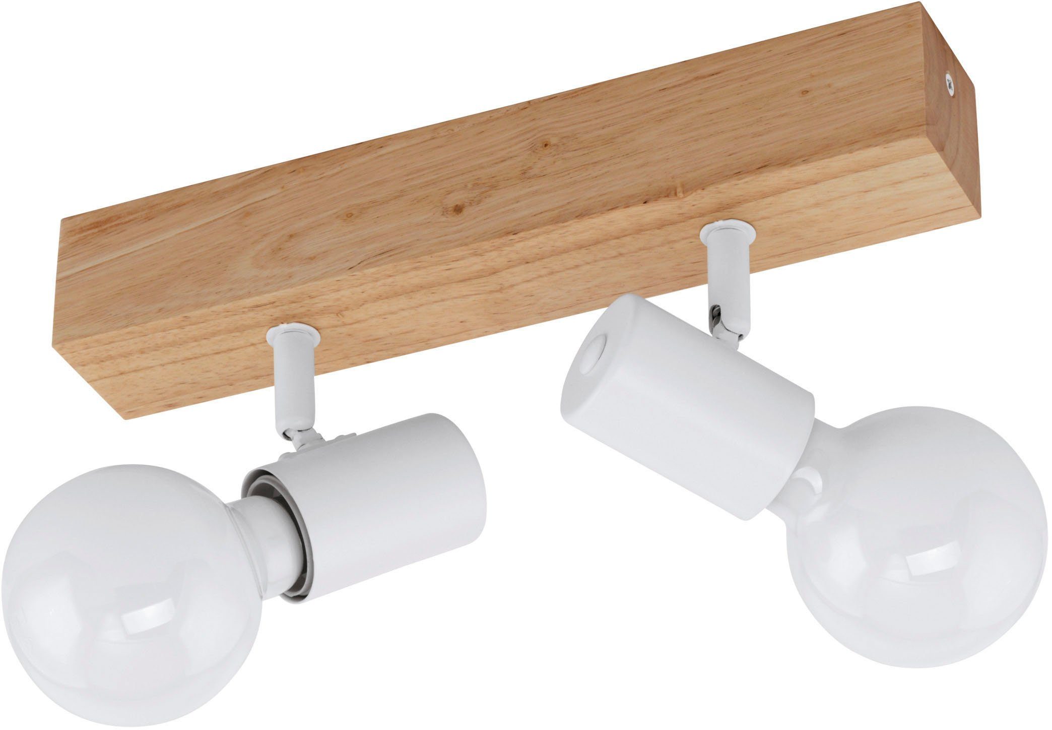 EGLO Deckenspot TOWNSHEND 3, ohne Leuchtmittel, Spot, Schlafzimmer, Flurlampe, L30 x B5 cm, 2X60W exkl.