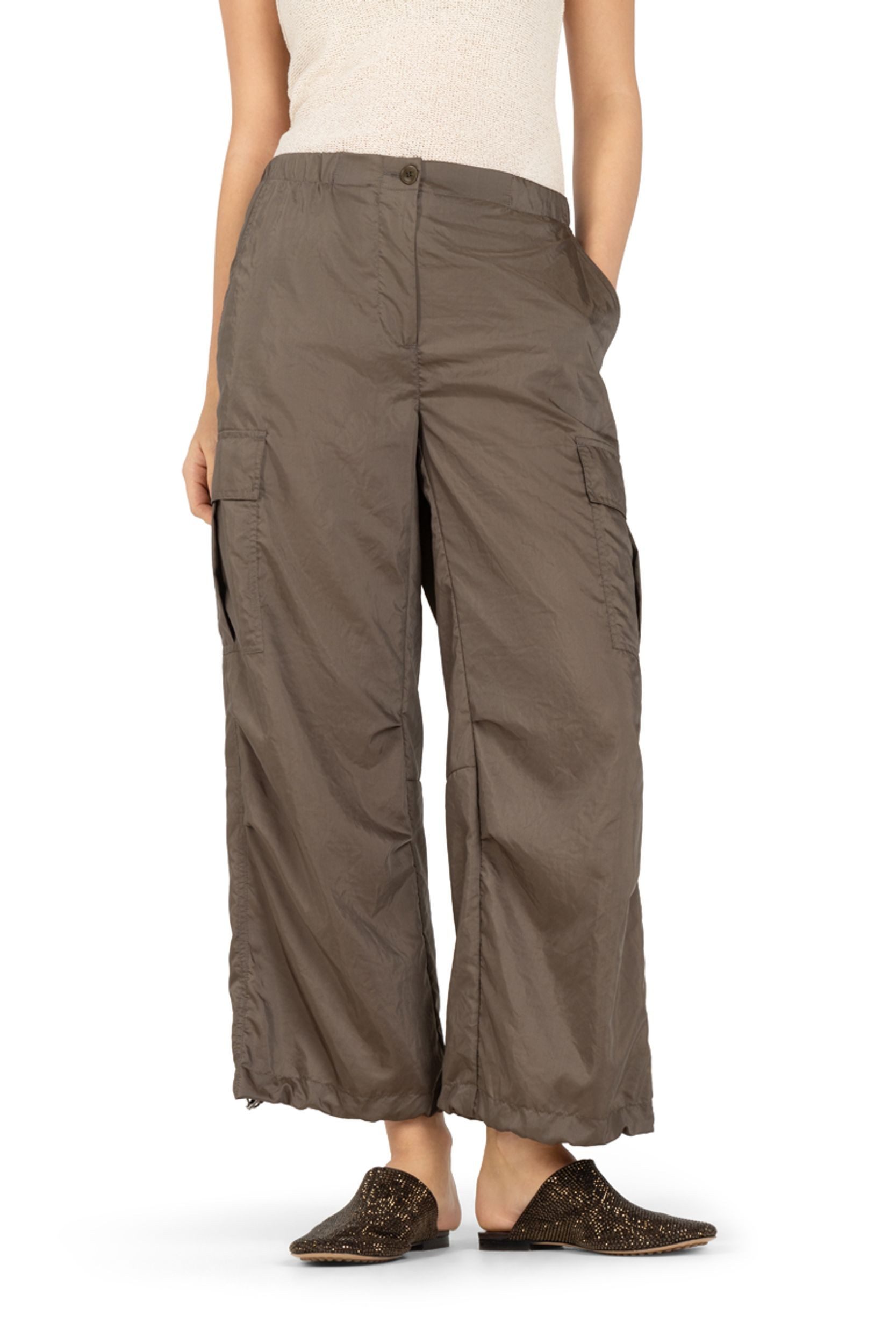 Cambio Stoffhose Morgan cropped cargo