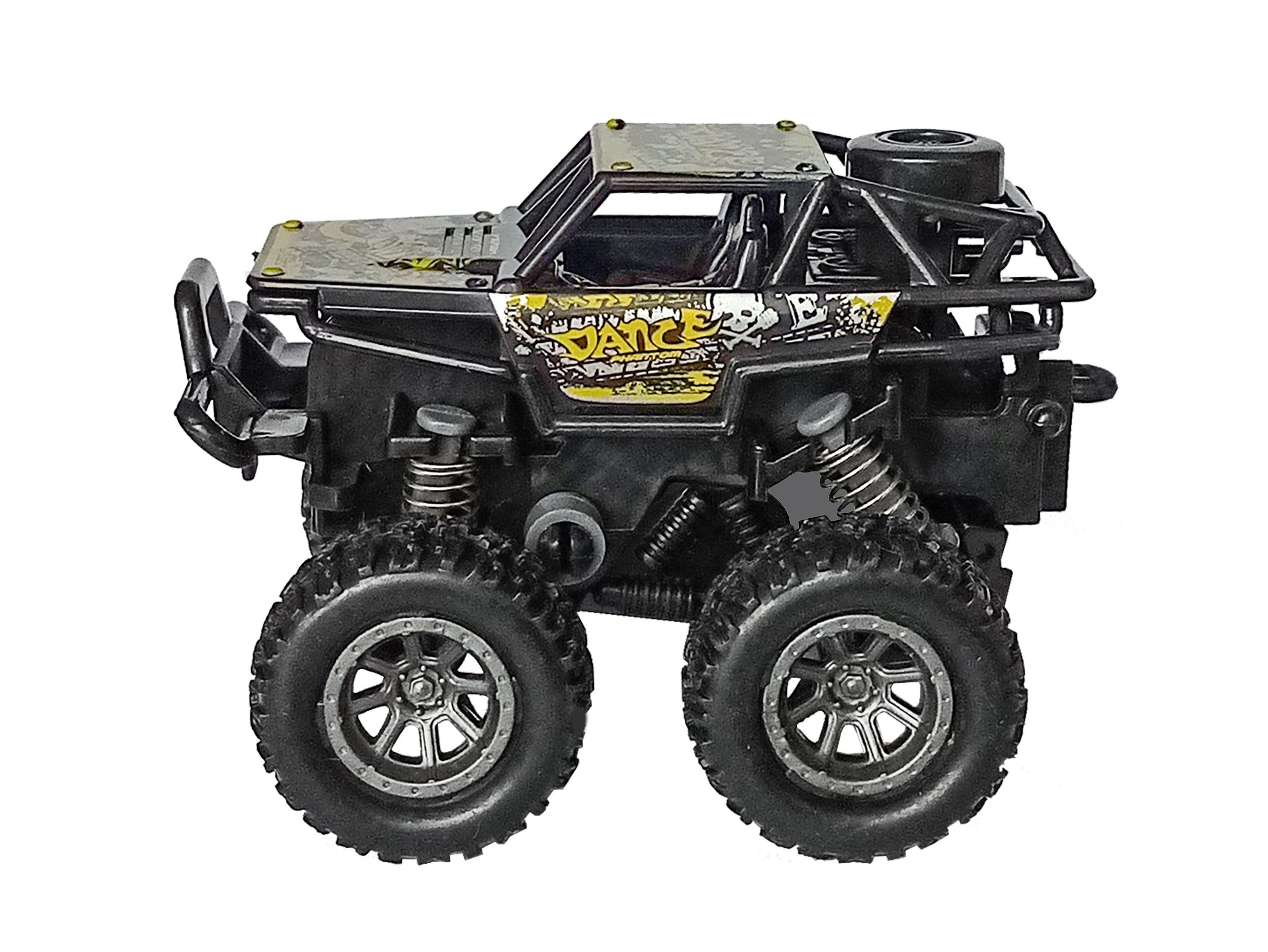 Toi-Toys Spielzeug-Monstertruck Monster Truck 4x4 Off-Road Rückzug Monstertruck Modellauto 62 (Gelb), Modell Auto