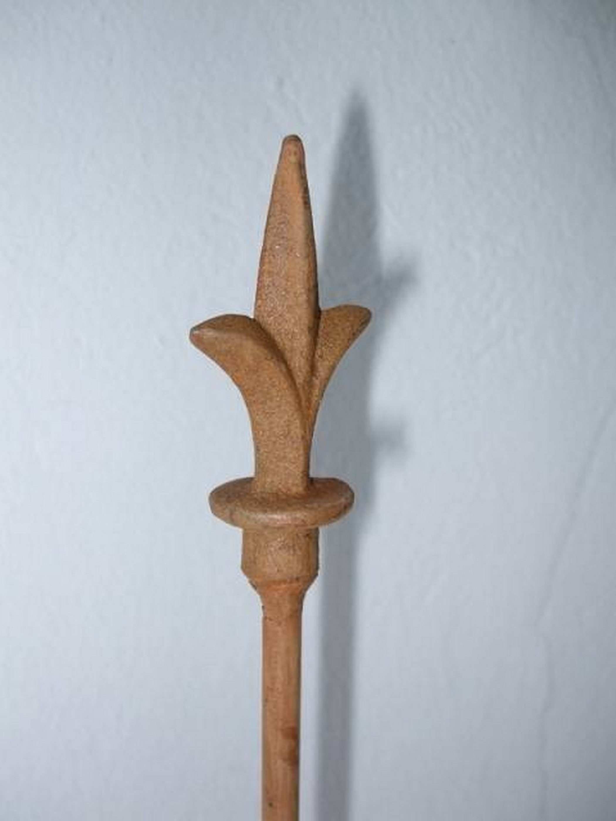 Deko-Impression Rankhilfe 3 Stück Gartenstab Rankstab Rosenstab 150 cm Spitze Eisen Rost, 3 St.