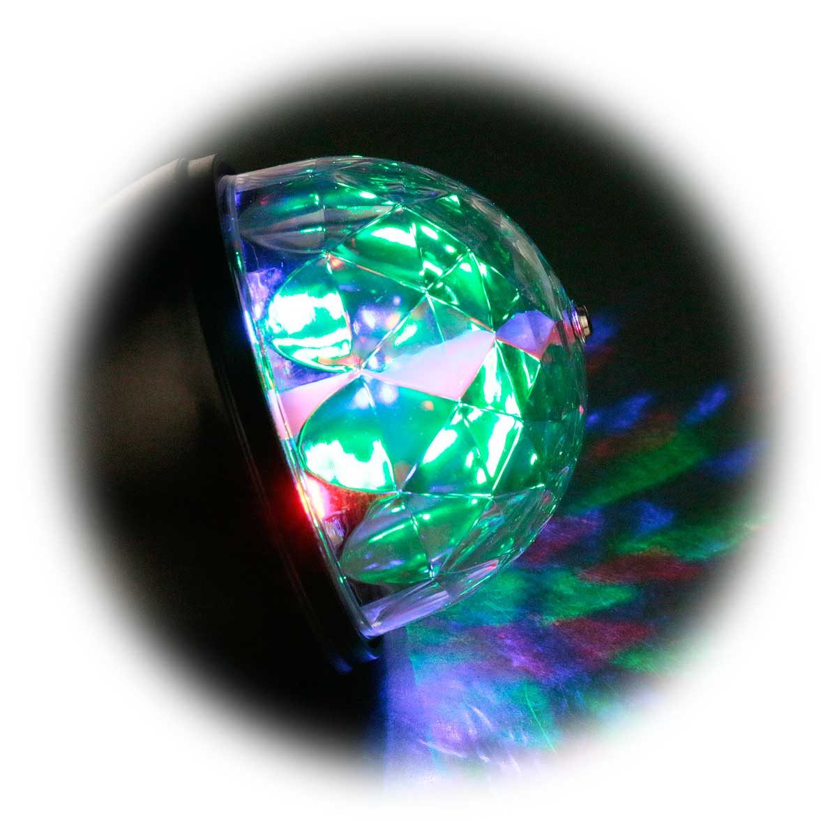 STAR TRADING LED Discolicht LED Discolicht E27, RGB Partybeleuchtung rotierend, RGB/mehrfarbig
