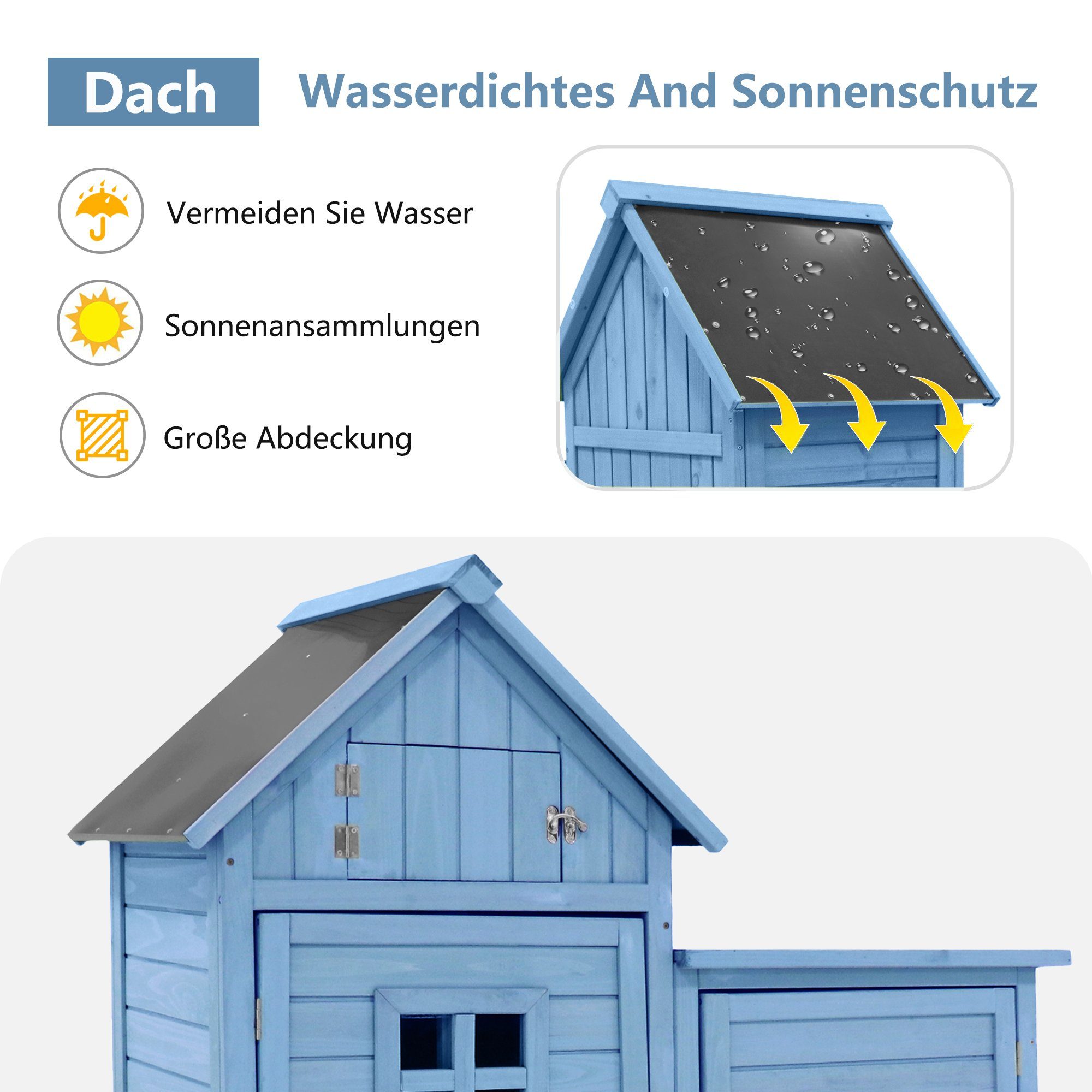 Merax Garten-Geräteschrank, BxT: 118x54 cm, mit günstig online kaufen