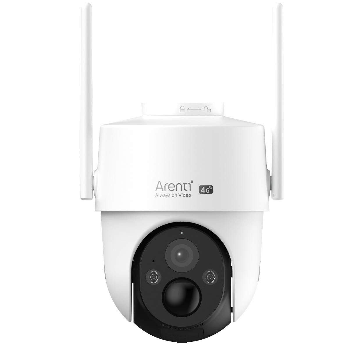 Arenti Überwachungskamera GO3G Kit3 4G LTE batteriebetriebene kabellose 3 MP Überwachungskamera (2-tlg., mit 8W Solarpanel, Nachtsicht, Wetterfest, 2-Wege-Audio)