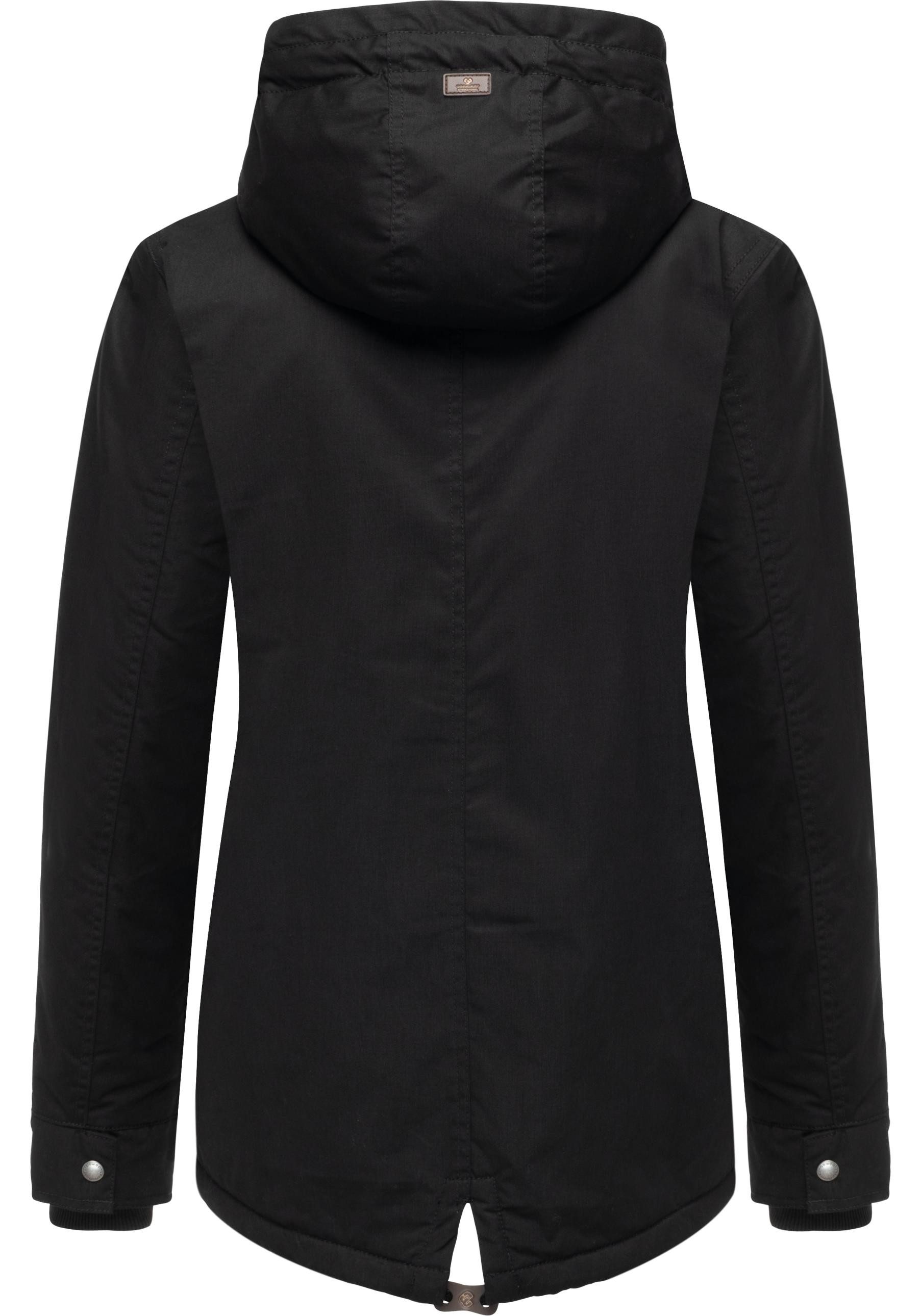 Ragwear Winterjacke Parkker Warm YOUMODO Winter Parka mit kuscheligem Teddy-Innenfutter