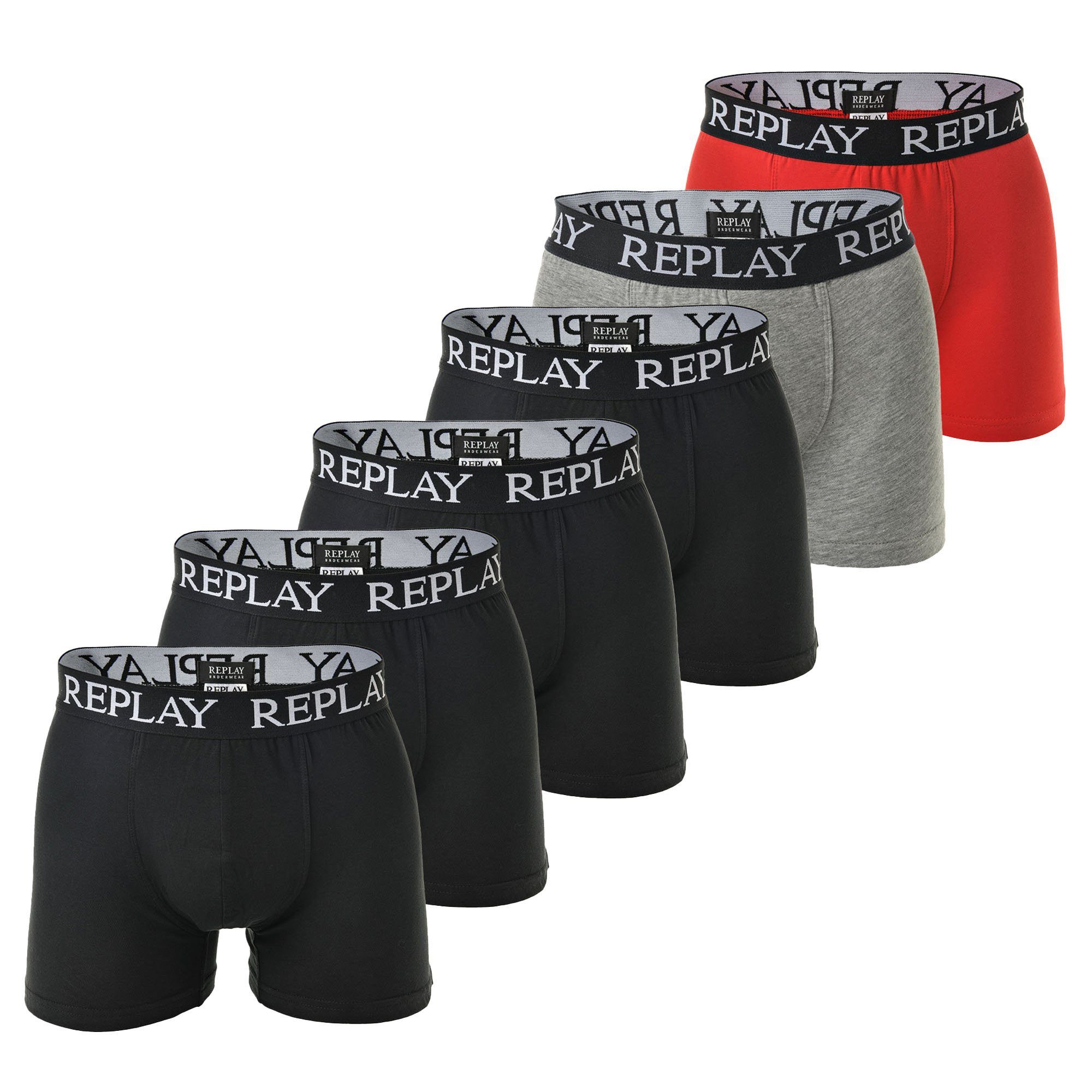 Replay Boxer Herren Boxershort 6er Pack günstig online kaufen