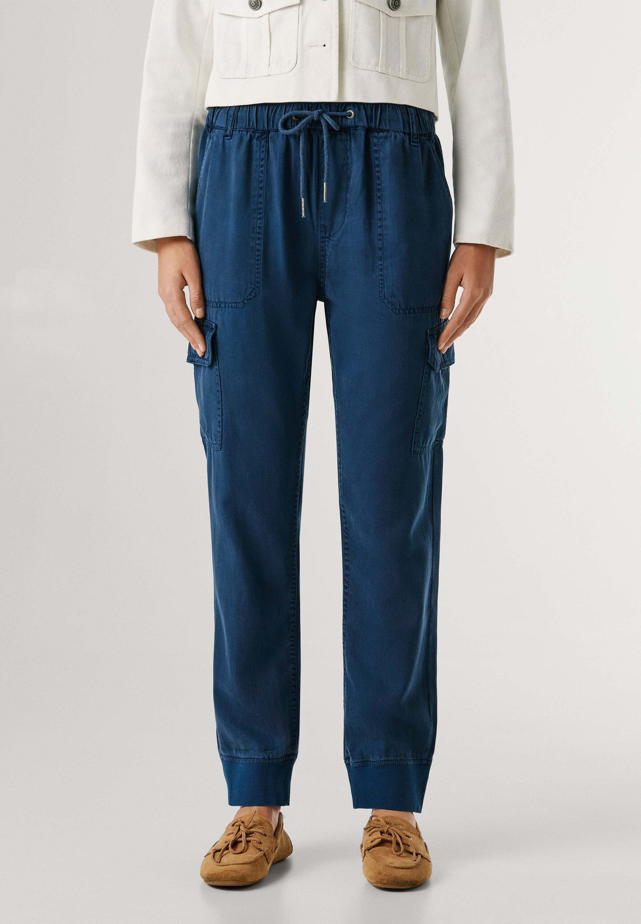 Pepe Jeans Funktionshose trousers MID WAIST SLIM JOGGER NEW CRUSADE