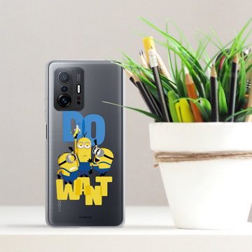 DeinDesign Handyhülle Minions Banane Film Minions Do Want, Xiaomi 11T 5G Silikon Hülle Bumper Case Handy Schutzhülle