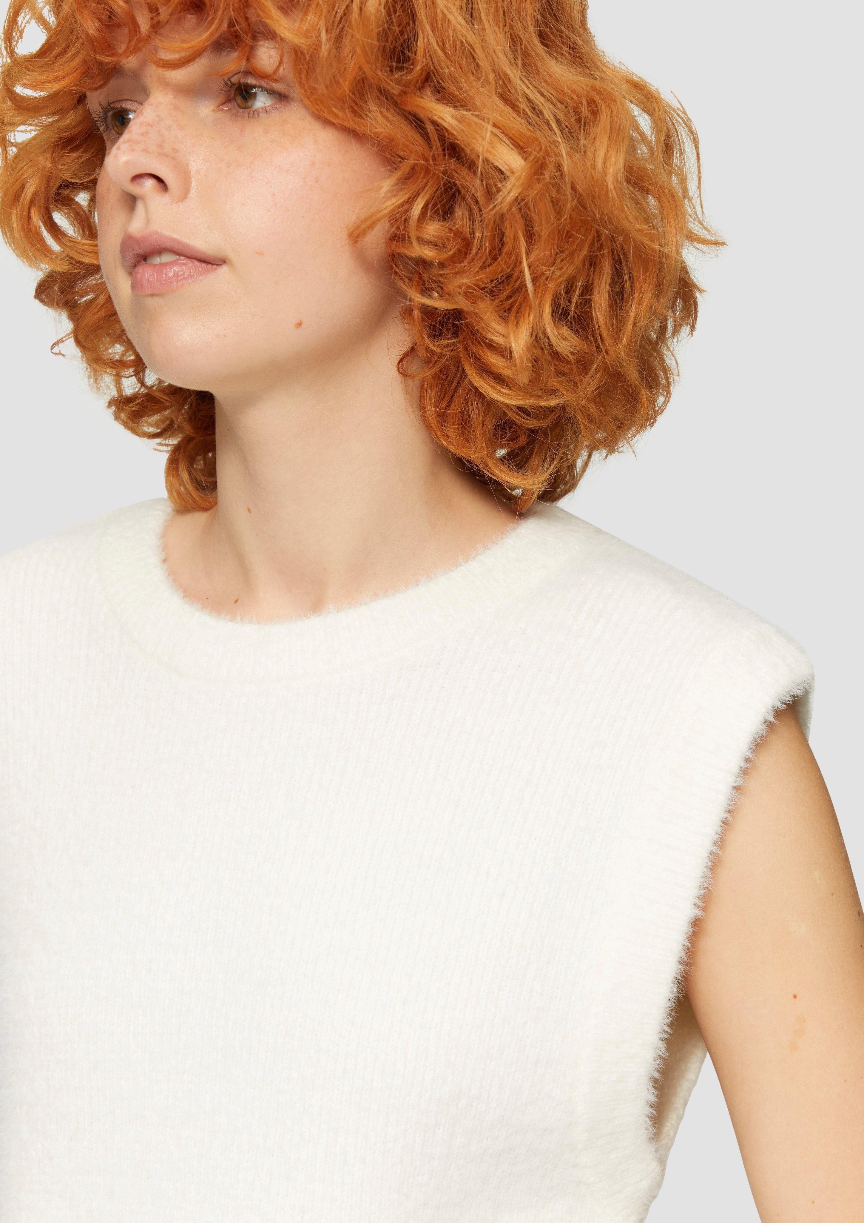 QS Strickpullover Weicher Strickpullunder mit Crew günstig online kaufen