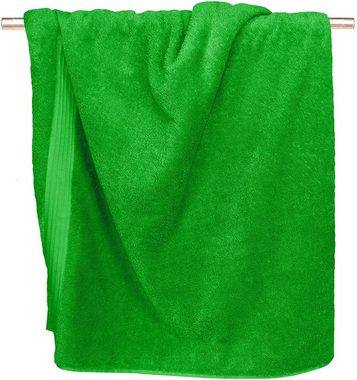 Lashuma Handtuch Linz, Frottee (1-St), Handtuch groß 100x150 grün
