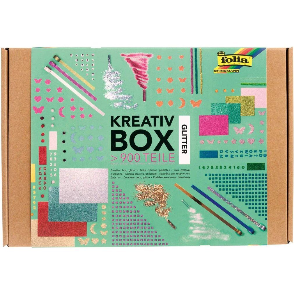 Folia Aufkleber 937 - Creative Box "Glitter Mix", More Than 900 Parts, Shimmering