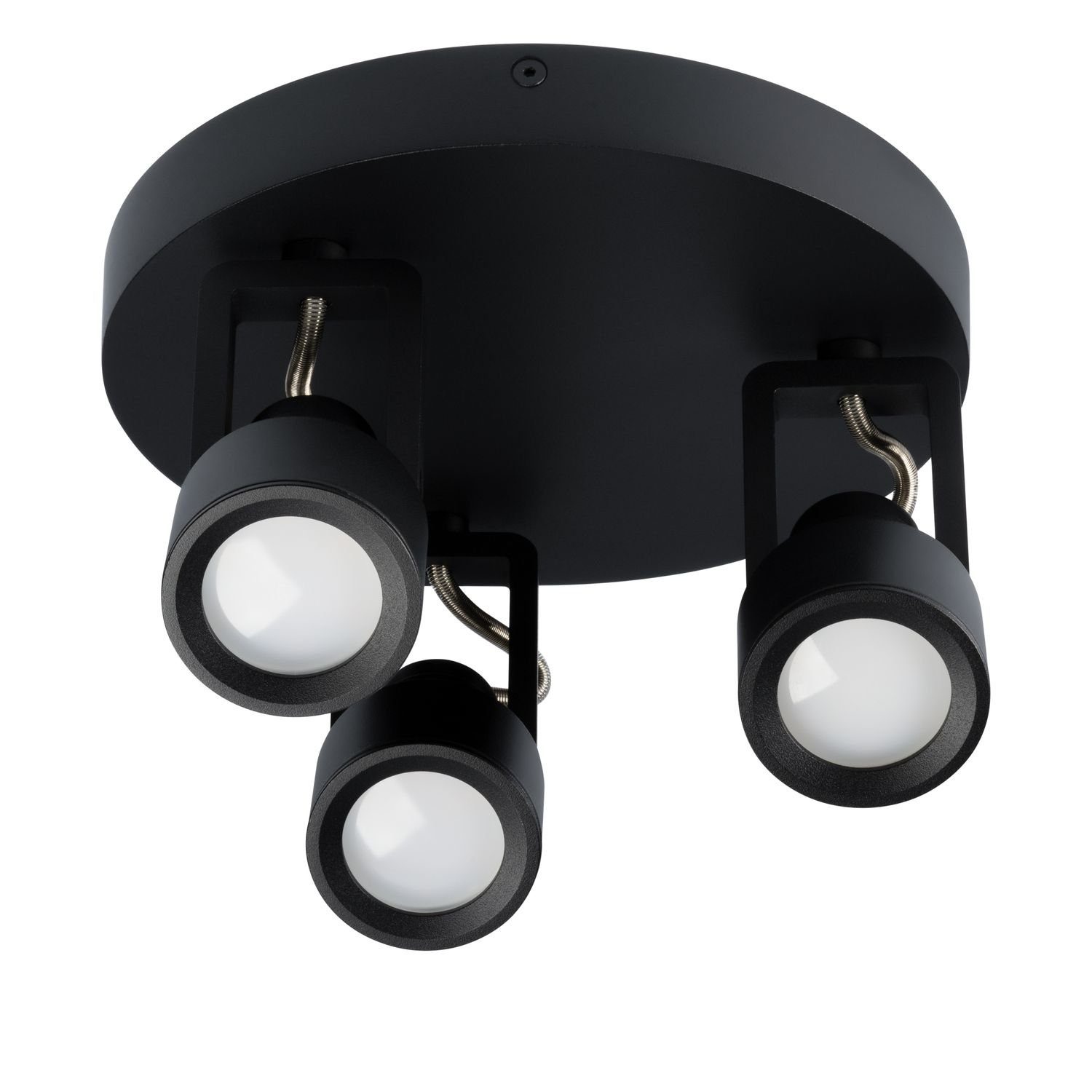 schwarz Deckenleuchte LEDANDO tauschbar Deckenspots - 3-flammig - Adnos Spotleu LED GU10 - LED