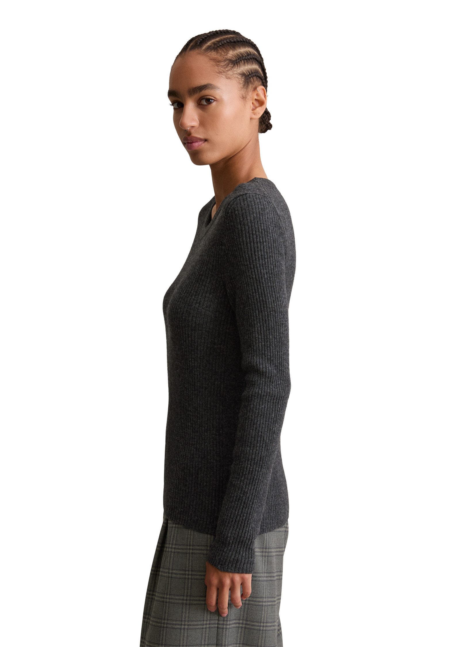 Marc O'Polo DENIM Rundhalspullover aus softem Schurwolle-Mix günstig online kaufen