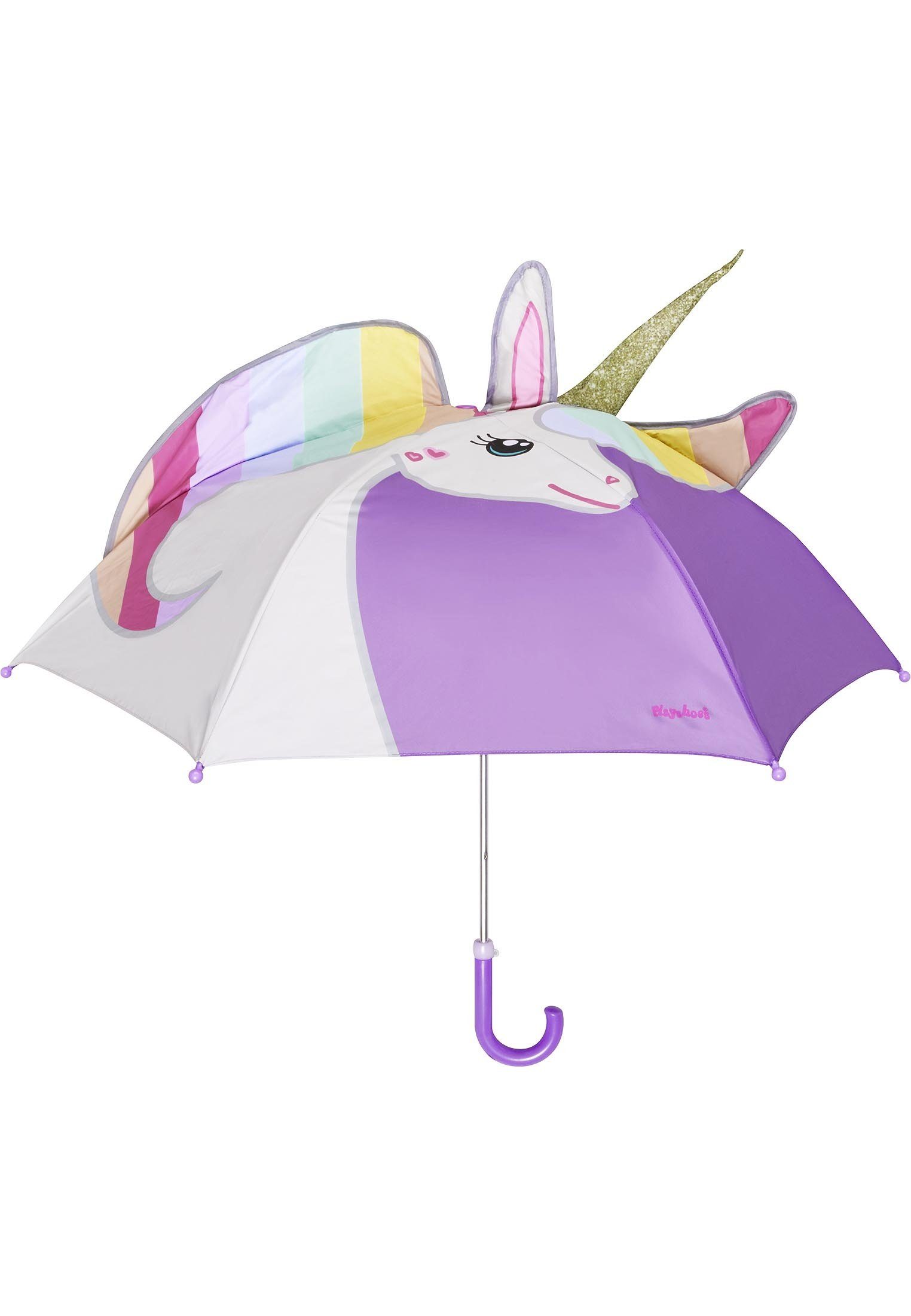 Playshoes Regenschirm Einhorn Stockregenschirm