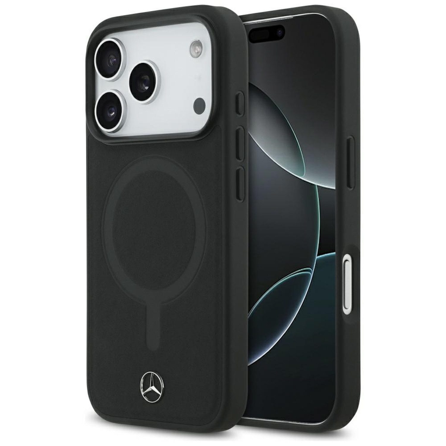 Mercedes Smartphone-Hülle Mercedes Apple iPhone 17 Pro Max Plain Smooth Leather MagSafe Hülle