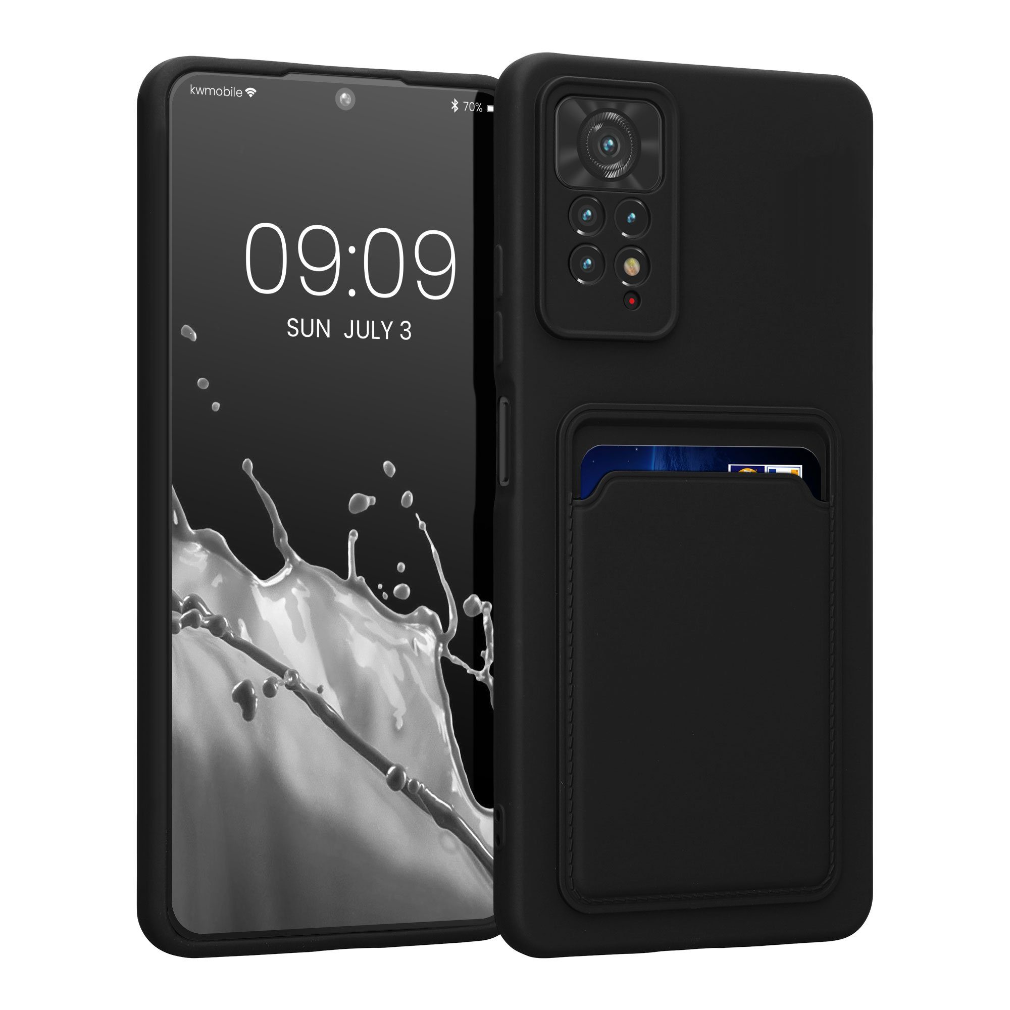 kwmobile Handyhülle Hülle für Xiaomi Redmi Note 11 Pro / (5G), Handyhülle mit Fach für Karten - Handy Cover Case