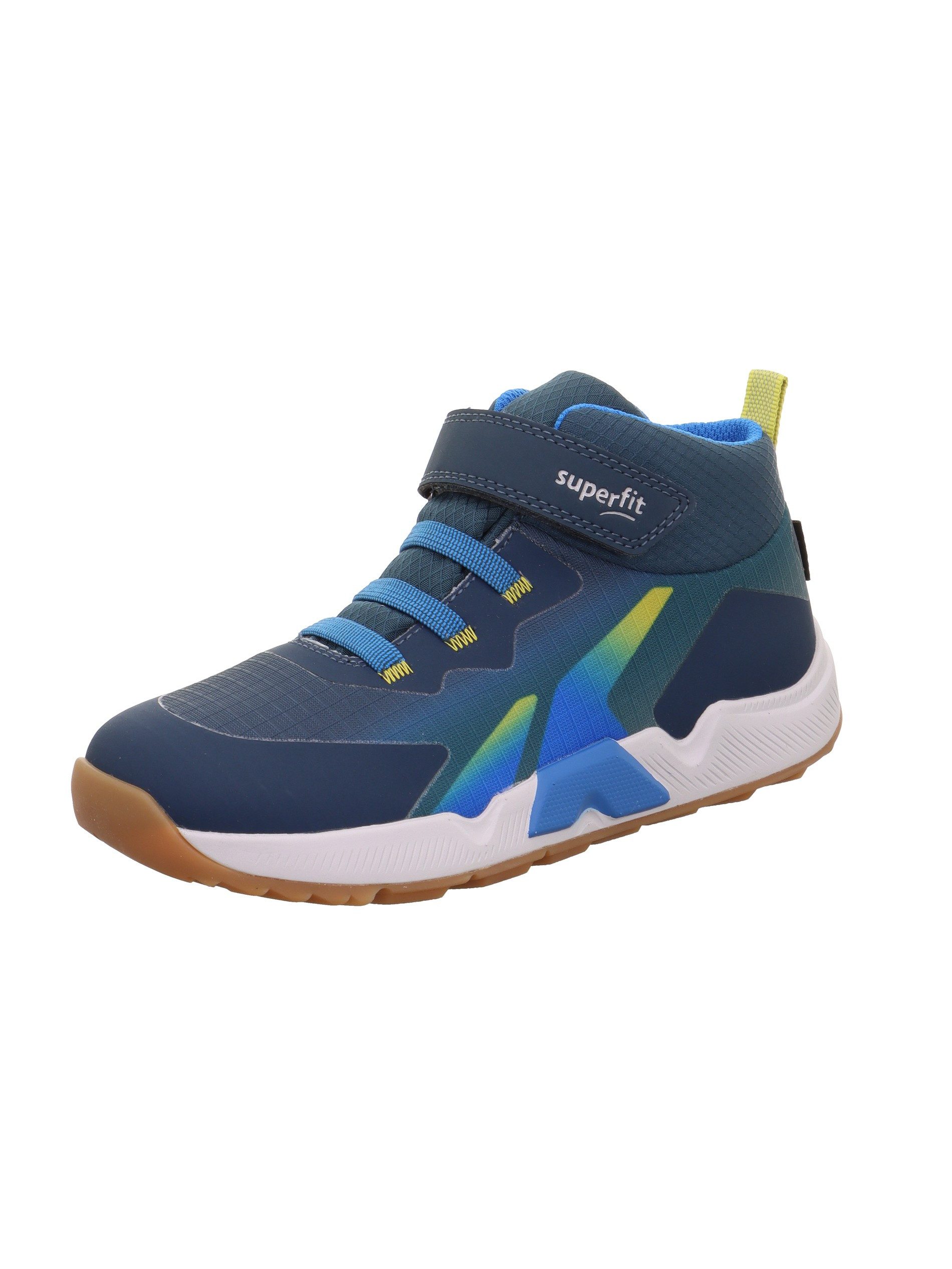 Superfit AGOS, WMS: mittel Klettboot High Top-Sneaker mit bunten Besätzen, Größenschablone zum Download
