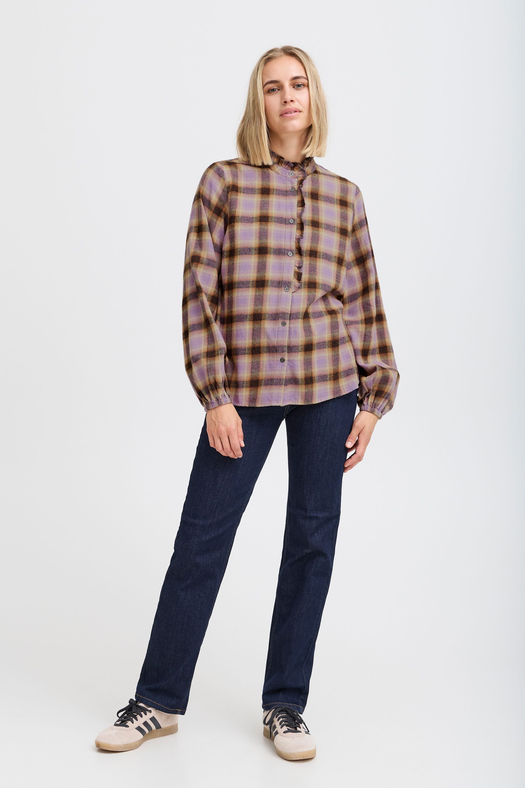 Pulz Jeans Langarmhemd PZKATELYN Frill Shirt