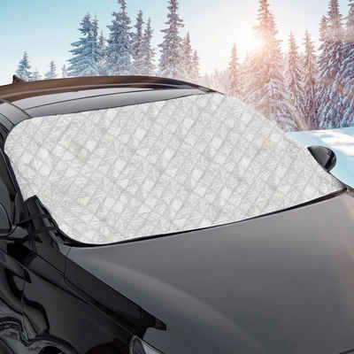 Upgrade4cars Autosonnenschutz Auto Abdeckung für die Frontscheibe, Schützt die Scheibe vor Vereisung, reflektiert UV-Strahlen