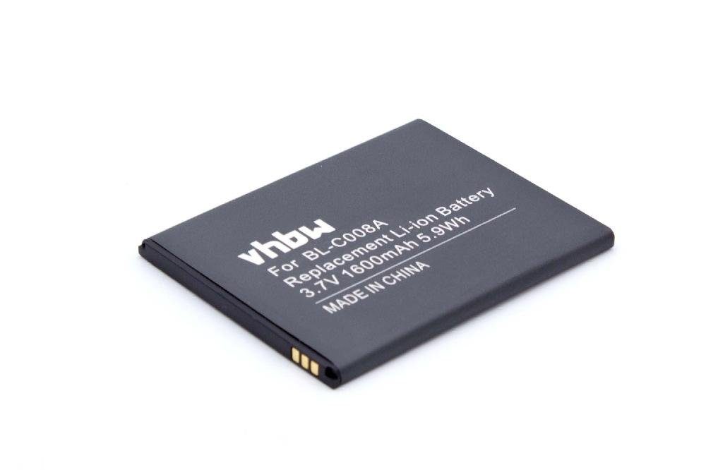 vhbw kompatibel mit Gionee E3, E3T Smartphone-Akku Li-Ion 1600 mAh (3,7 V)