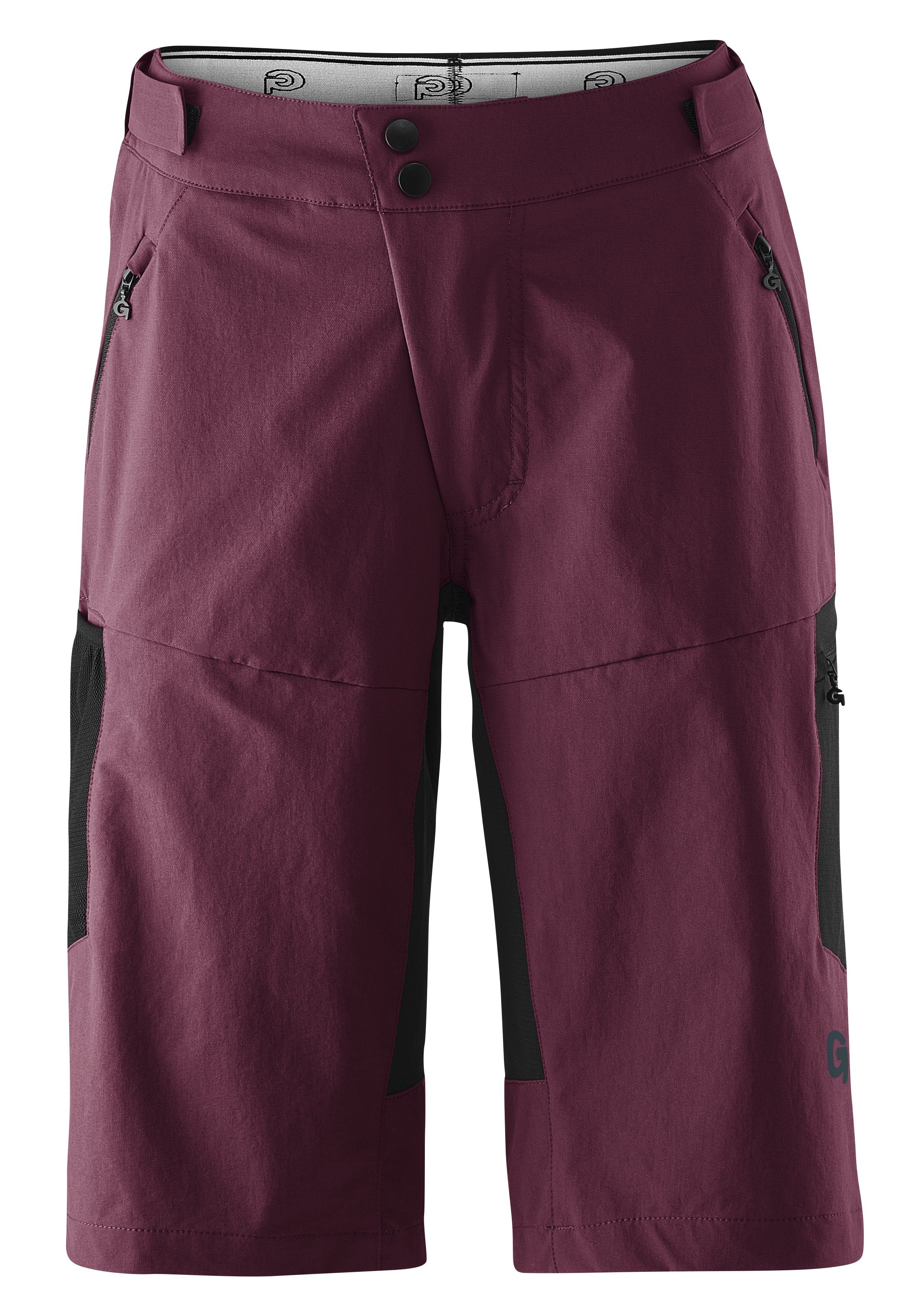 Gonso Radhose CASINA Damen Bike-Shorts, Fahrradhose, Sitzpolster und Taschen, Bund flexibel