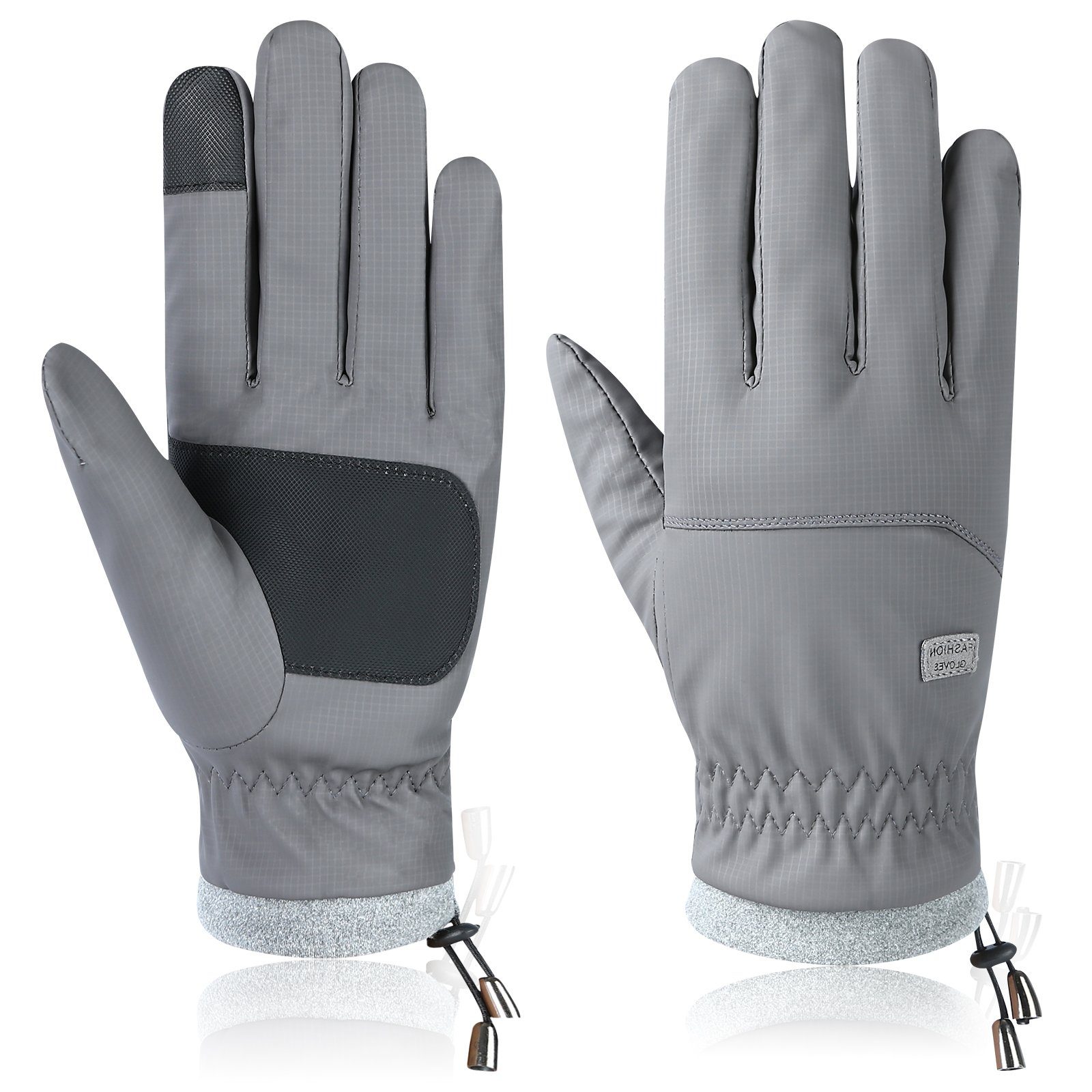 BTTO Fleecehandschuhe Handschuhe Herren Frauen Skihandschuhe Wasserdichte für Reiten Laufen Warme Touchscreen Handschuhe Radfahren Wandern