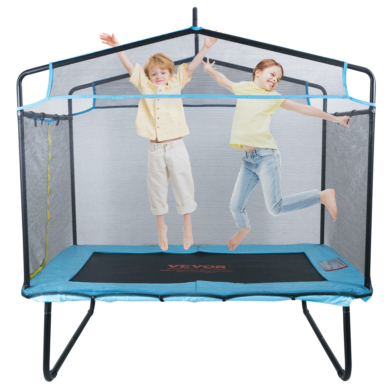 VEVOR Kindertrampolin Trampoline für Kinder Indoor/Outdoor-Kleinkindtrampoline 175x126x165cm, Ø 6 cm