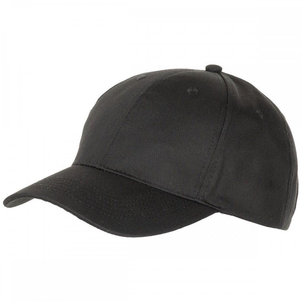 MFH Baseball Cap US Cap, mit Schild, schwarz, größenverstellbar