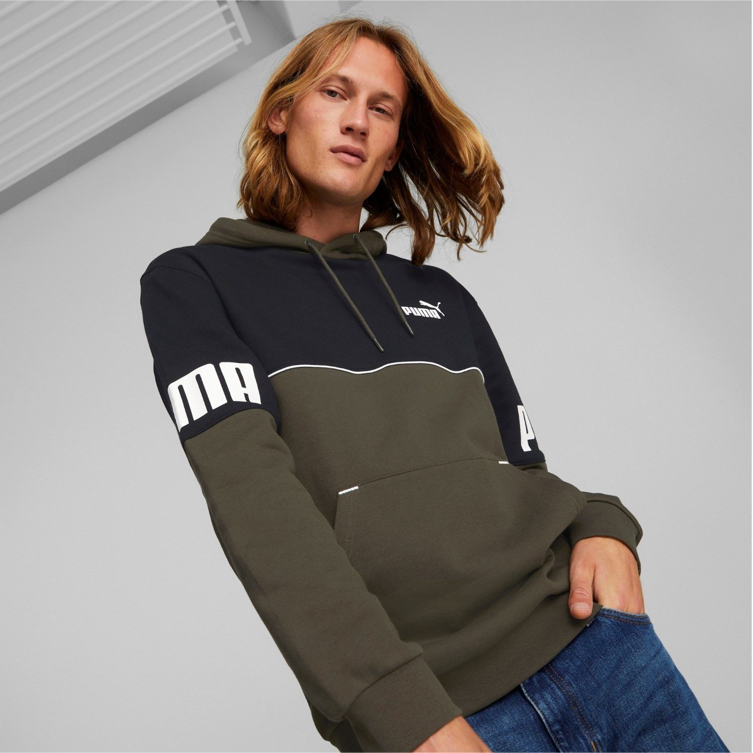 PUMA 2-in-1-Pullover Hoodie Pullover Colorblock