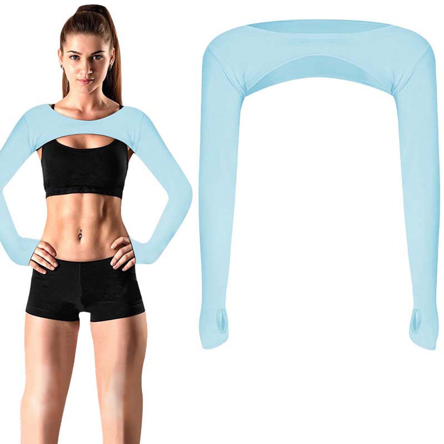 Zaewry Armstulpen Sommer Armlinge Herren Damen UV-Schutz mit Fingerlöchern für Radsport