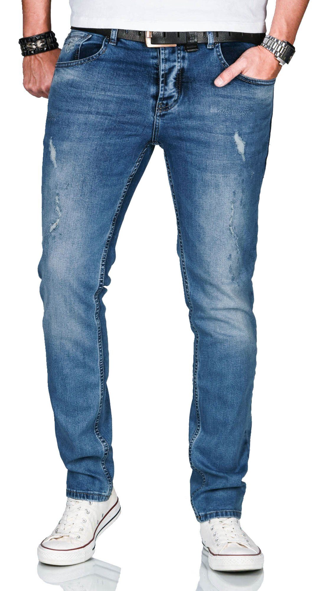 Alessandro Salvarini Slim-fit-Jeans "ASCatania" mit used look Effekt und mi günstig online kaufen