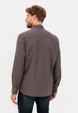 camel active Langarmhemd aus reiner Baumwolle Button-Down