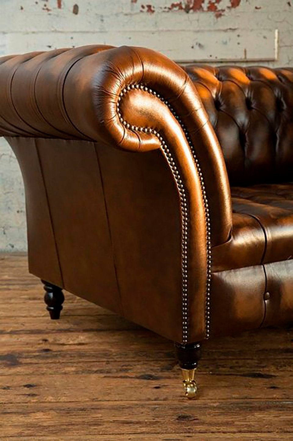 1 Chesterfield Design Chesterfield-Sessel, Sitzer Sessel JVmoebel