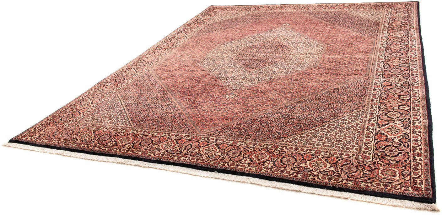 Orientteppich Perser - Bidjar - 340 x 252 cm - hellrot, morgenland, rechteckig, Höhe: 15 mm, Wohnzimmer, Handgeknüpft, Einzelstück mit Zertifikat