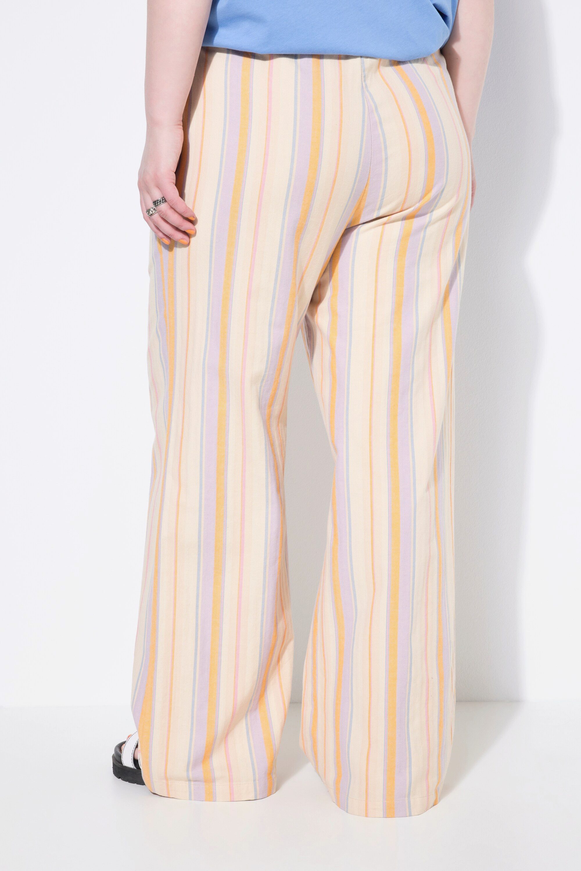 Studio Untold Schlupfhose Hose Wide Legs Streifen