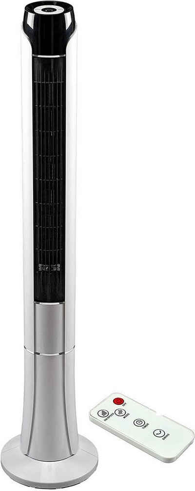 JUNG Turmventilator TVE24 Ventilator mit Fernbedienung +Timer 120cm Turmventilator Lüfter, Turmlüfter, Standventilator, Säulenventilator, LCD Display, 45W
