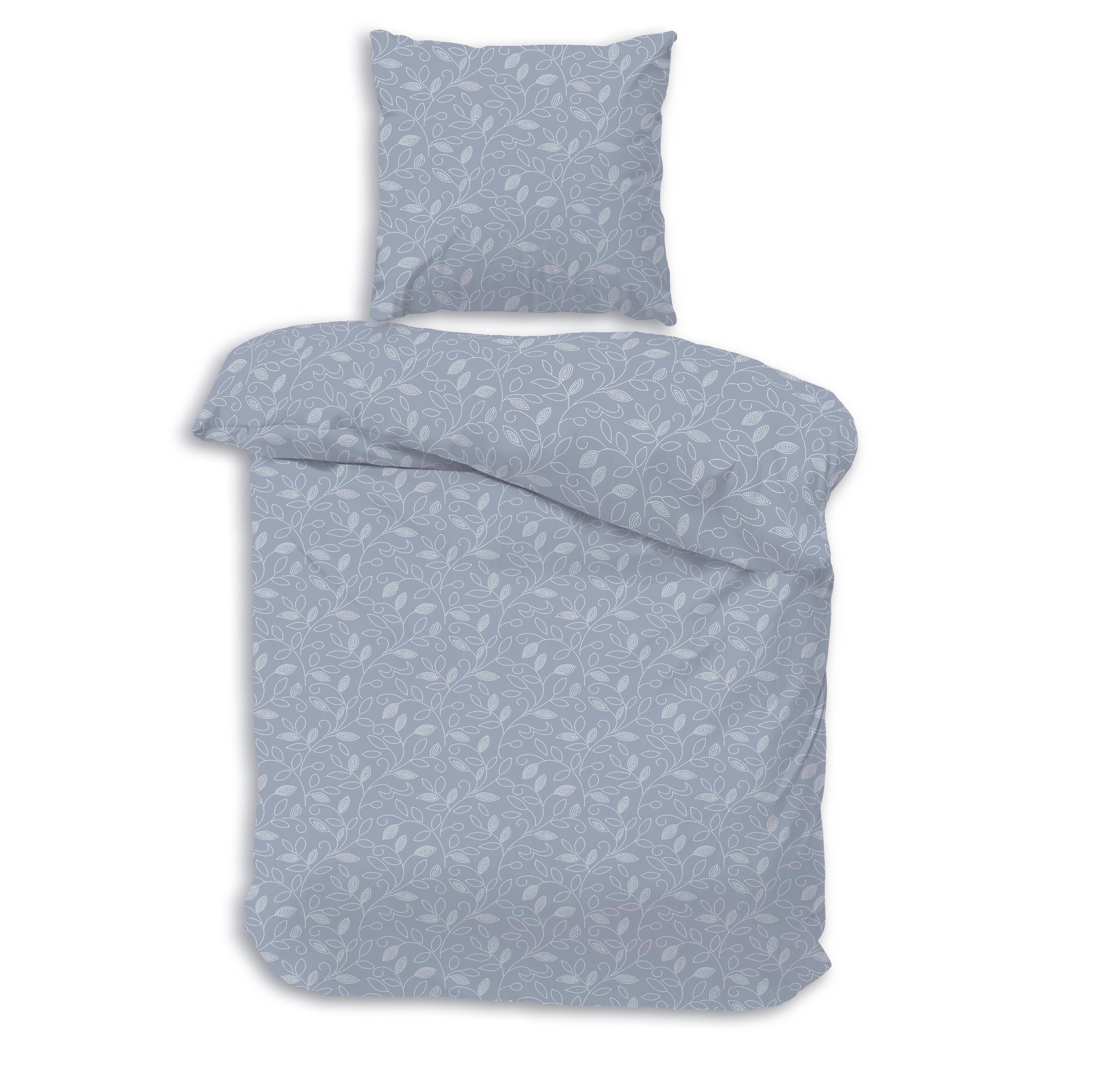 Träumschön Bettwäsche Premium Biber Bettwäsche 135x200 oder 155x220 cm, Blu günstig online kaufen