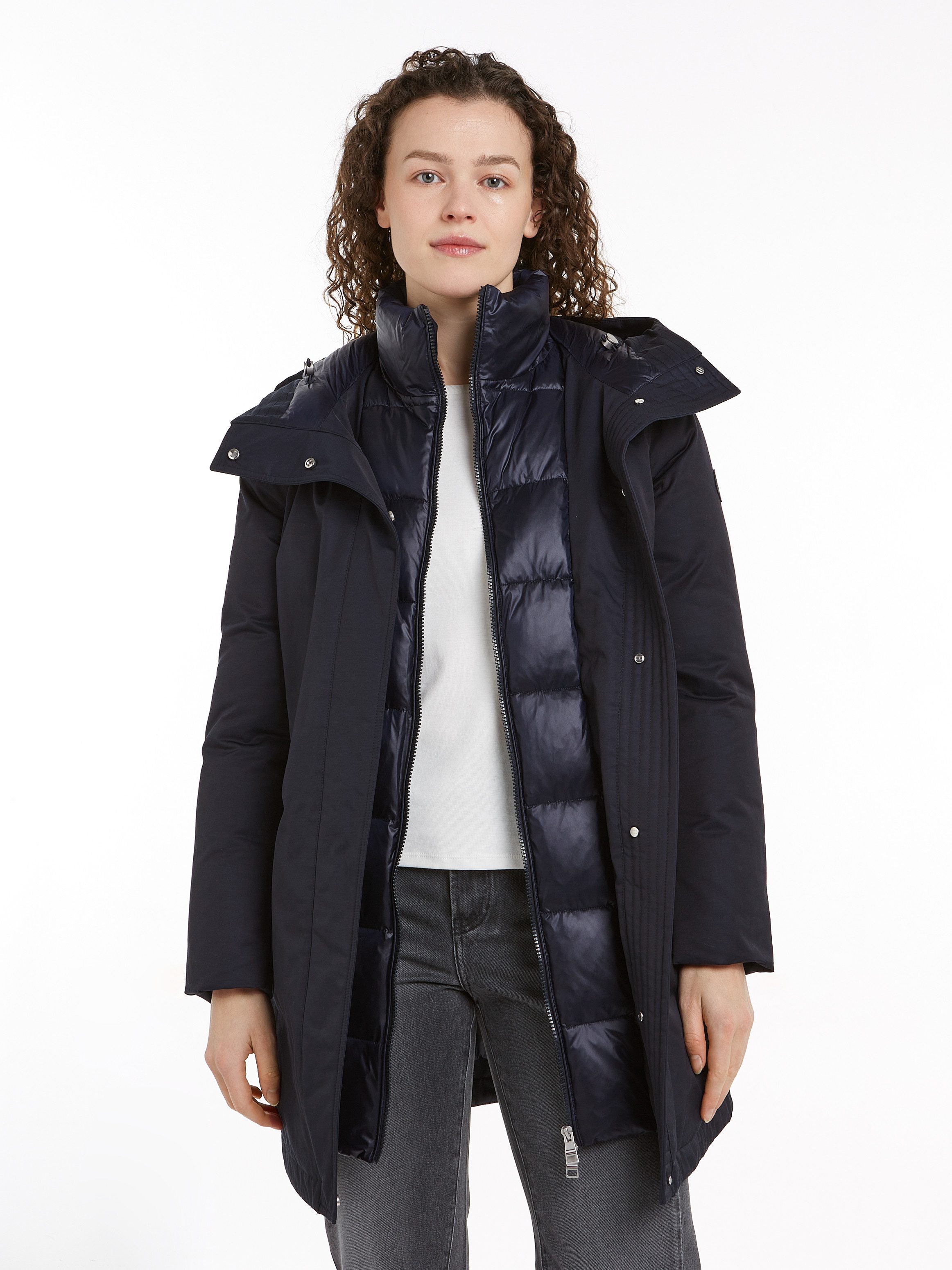 Tommy Hilfiger Parka mit Logoprägung günstig online kaufen