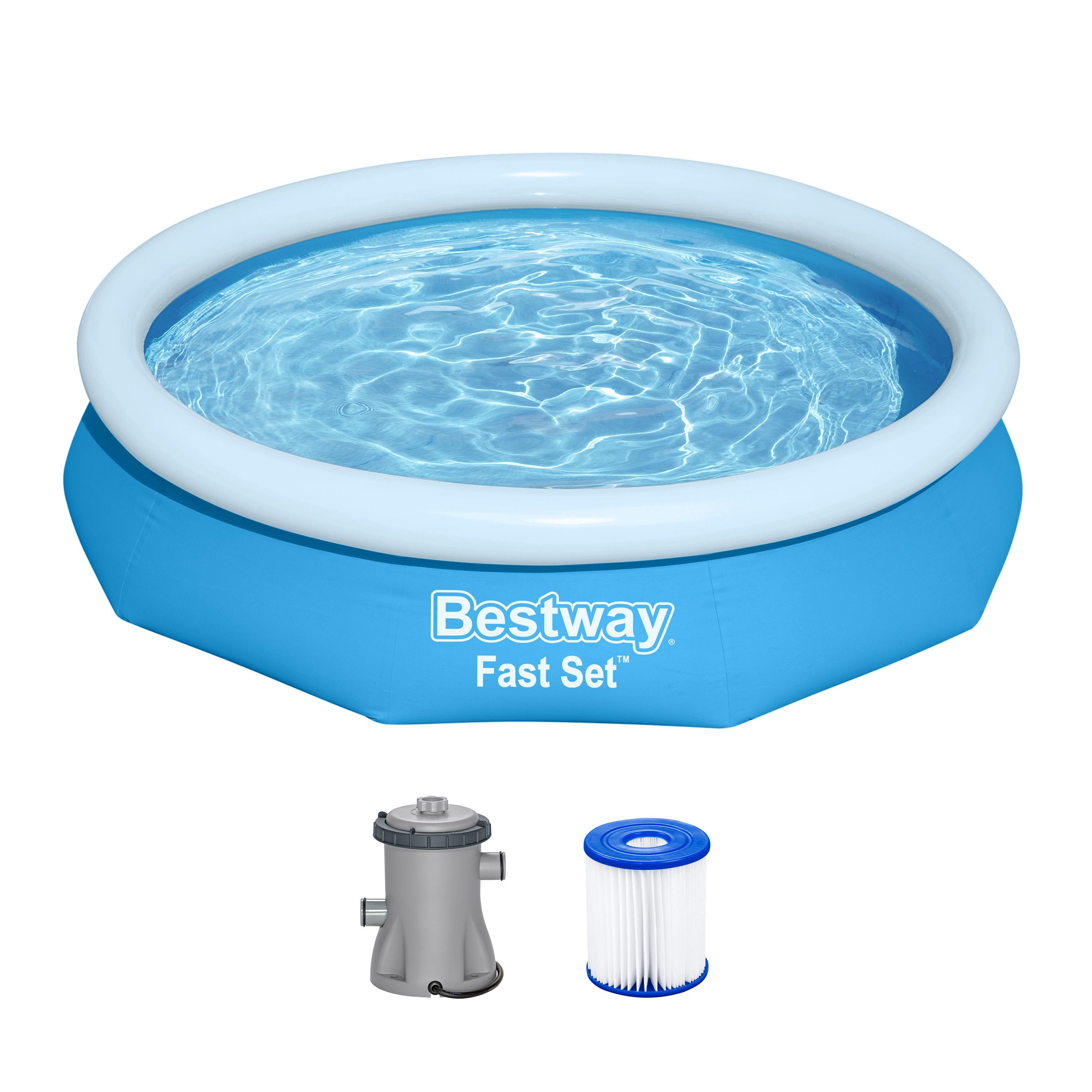 Bestway Quick-Up Pool Fast Set™ (Set, Inkl. Filterpumpe), Ø 305 x 66 cm