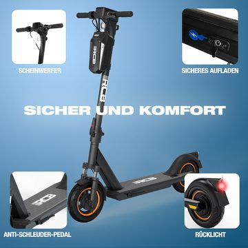 EVERCROSS TECH E-Scooter, 20,00 km/h, 10" Elektroroller Mit Straßenzulassung(ABE) Max 40KM APP 11.4 Ah