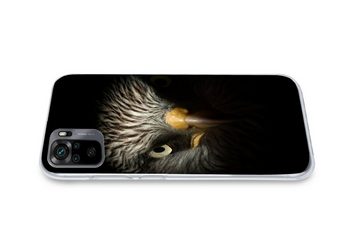 MuchoWow Handyhülle Vogel - Adler - Raubvögel - Auge - Schnabel - Licht, Phone Case, Handyhülle Xiaomi Redmi Note 10, Silikon, Schutzhülle
