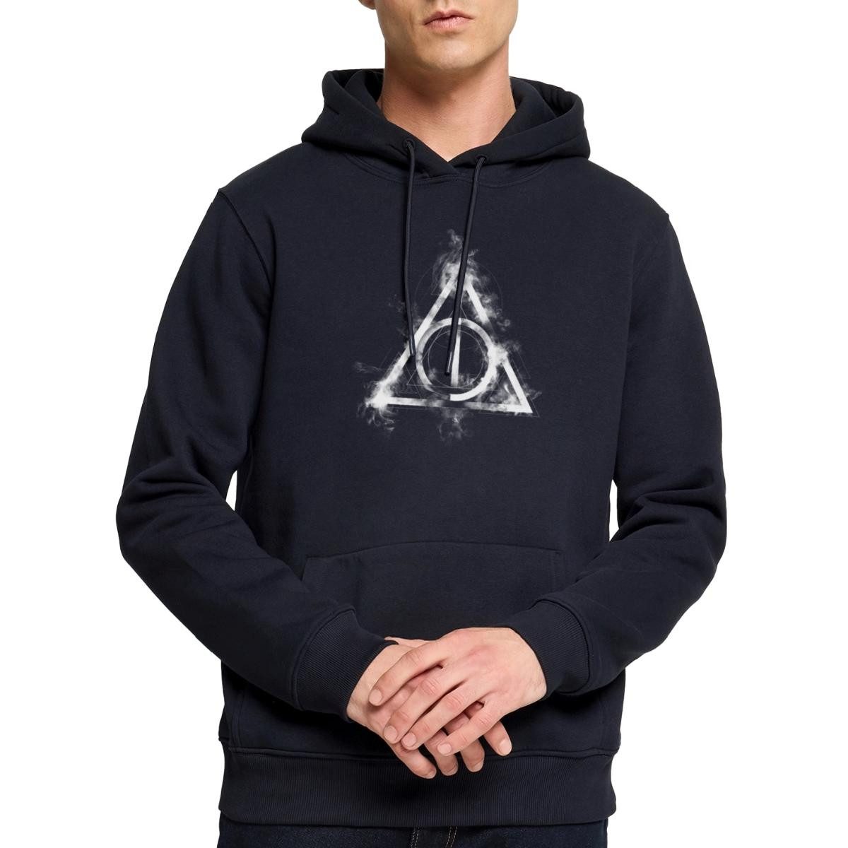 Spreadshirt Hoodie Harry Potter Teil 7 Symbol Herren Premium Hoodie (1-tlg)