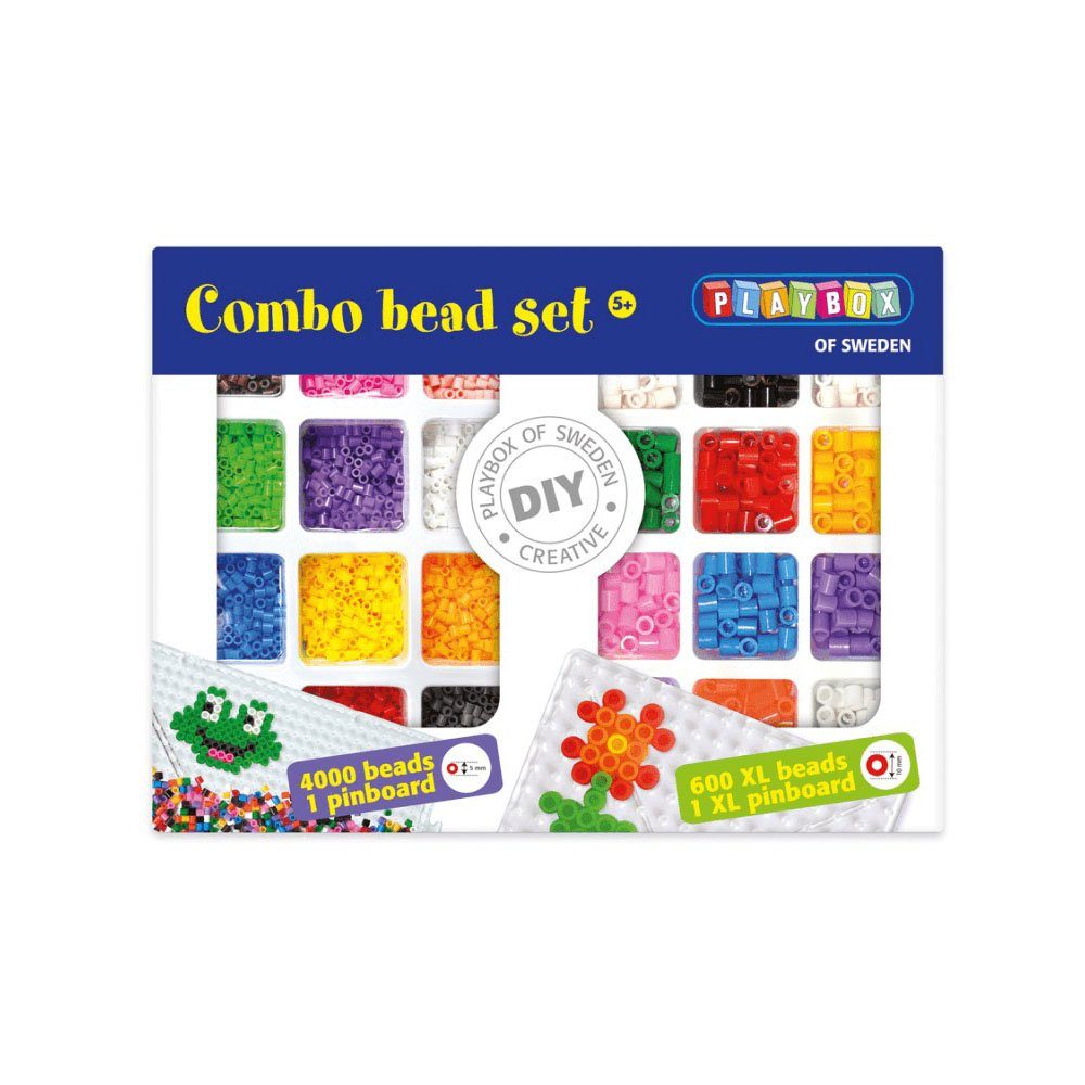 Playbox Bügelperlen Playbox Bügelperlen Mix mit Midi & Maxi Bügelperlen
