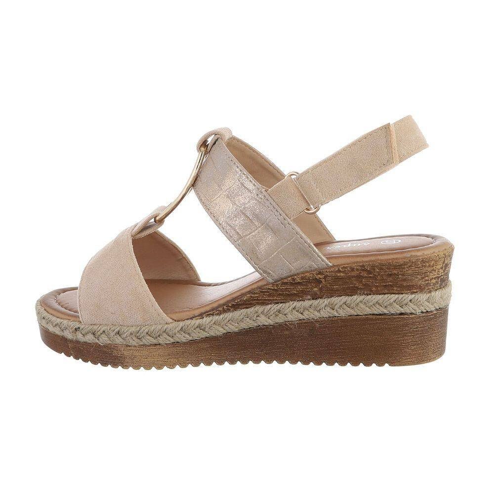 Ital-Design Damen Party & Clubwear Plateausandaletten (75166687) Keilabsatz günstig online kaufen