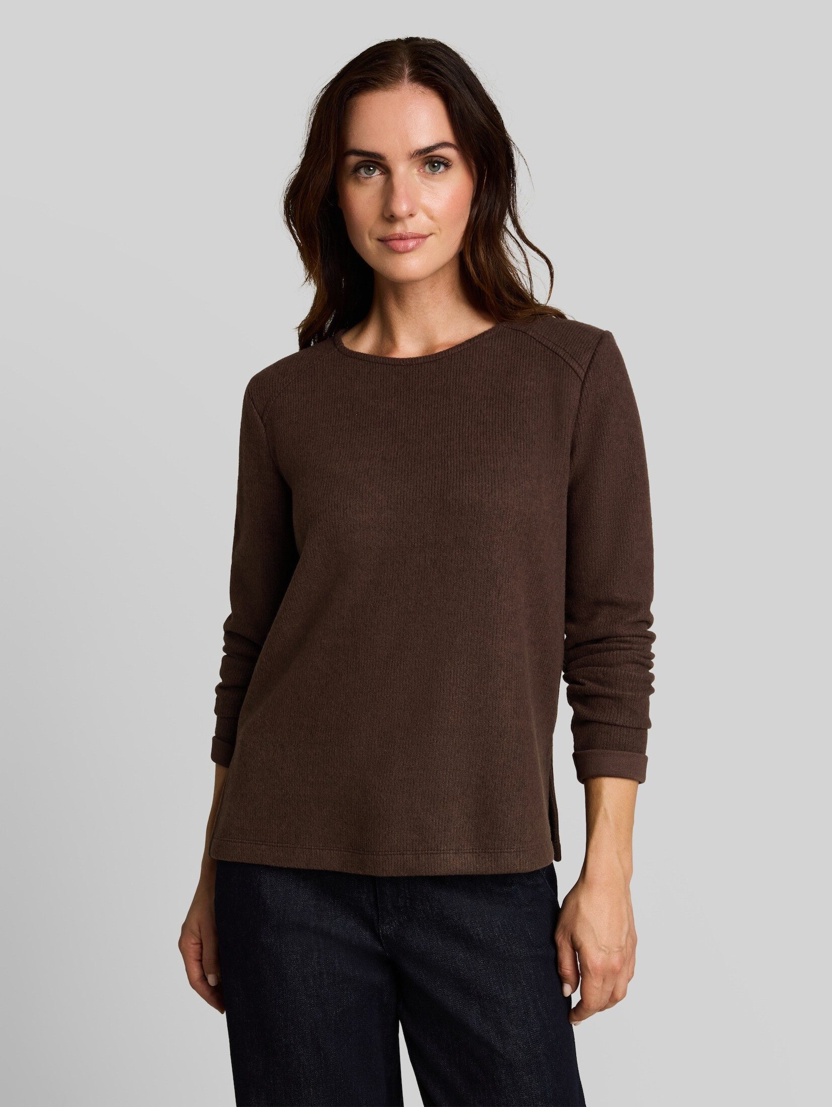 TOM TAILOR Sweatshirt Strick & Sweatshirts Cosy Sweatshirt mit Melange-Optik