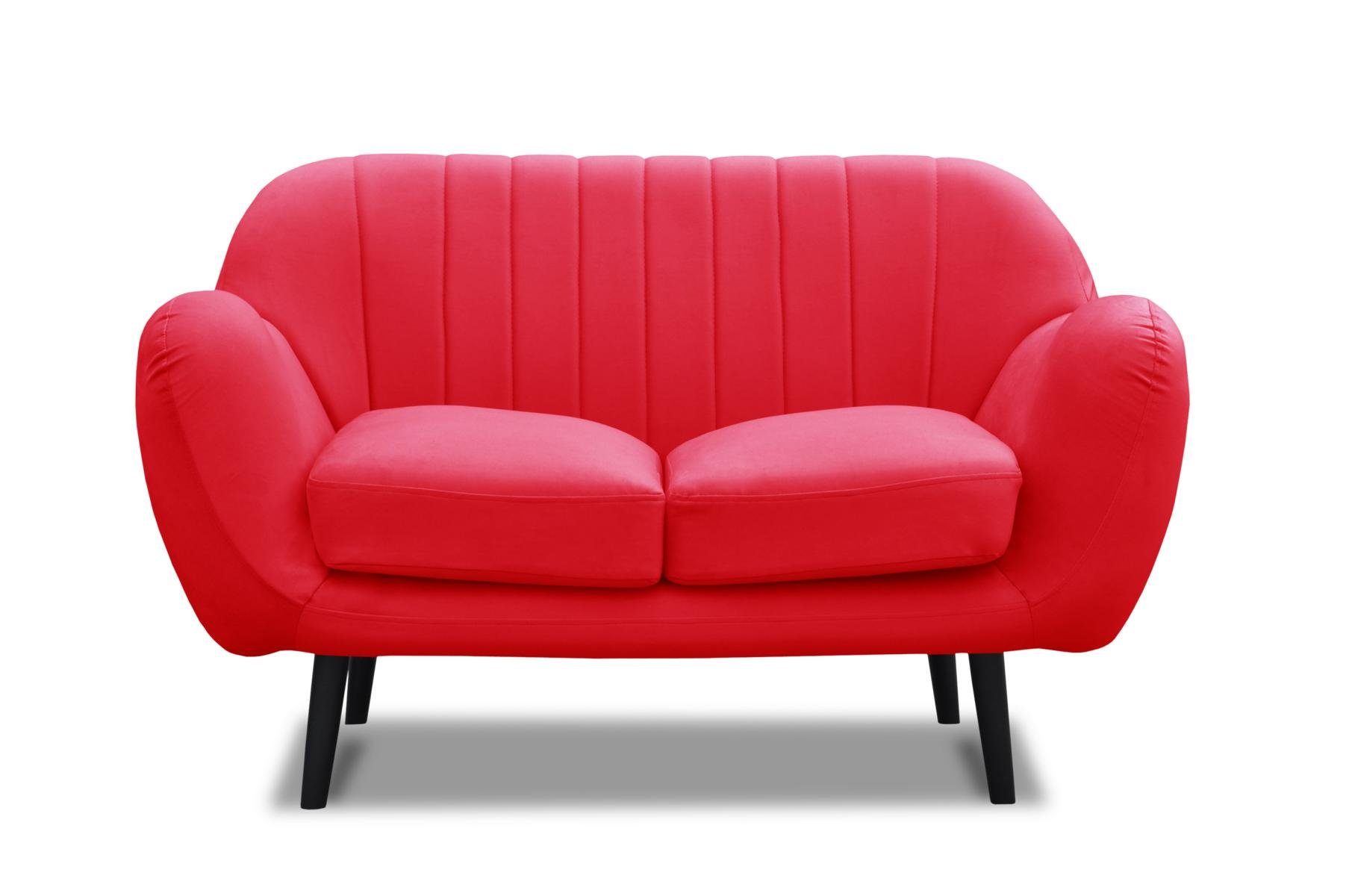 Couch, Neu Zweisitzer Moderne in Europe JVmoebel Zweisitzer Stoff Made Leder Sofa