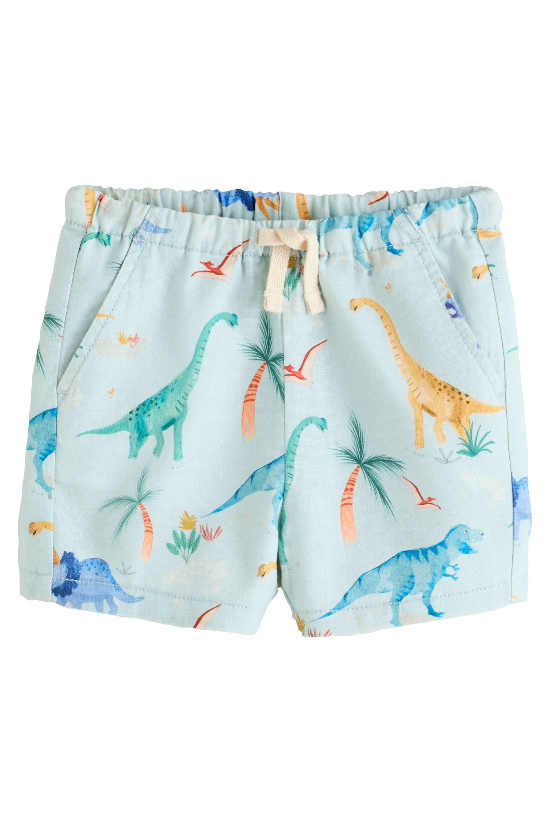 Next Shorts Shorts aus Leinenmischung im 3er-Pack (3-tlg)