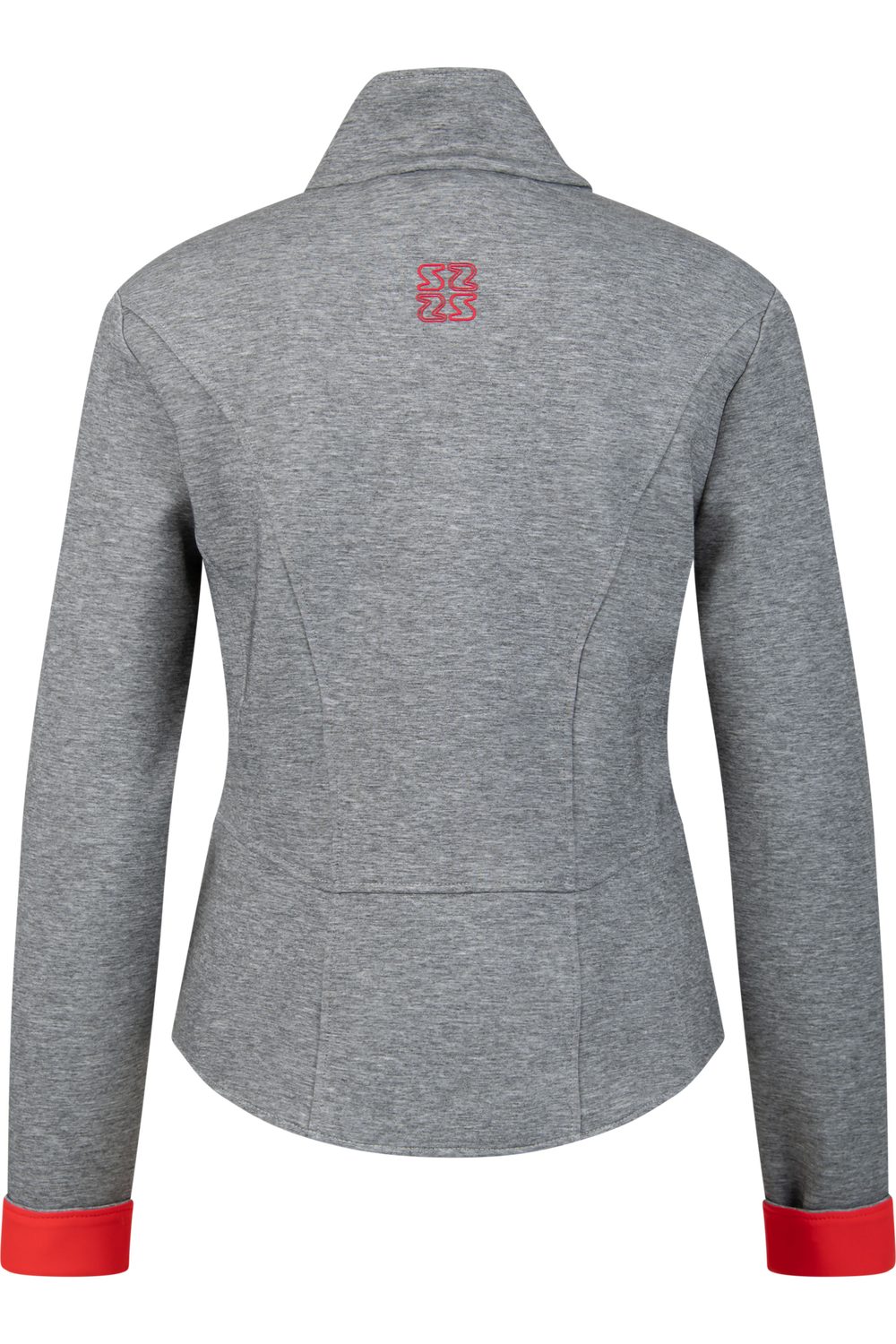 Sportalm Outdoorjacke Jodili Stehkragen mit rotem Kontrastfutter und sportlichen Design-Details.